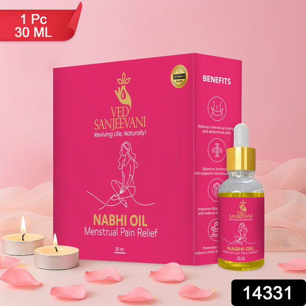 Ved Sanjeevani Nabhi Oil For Menstrual Pain Relief (30ml  1 Pc) - Trendex