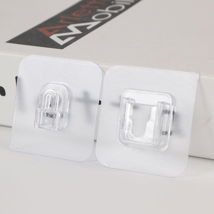 1746 Adhesive Plastic Wall Hooks Heavy Duty Hooks ( 1 Pair ) - Trendex