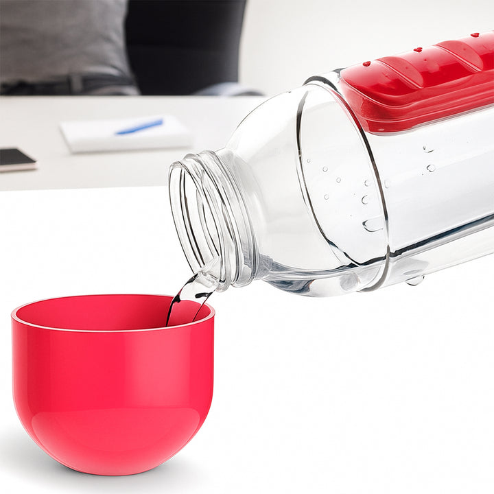 Water Bottle With Built-in 7-day Pill Organizer Approx 900ml (1 Pc) - Trendex