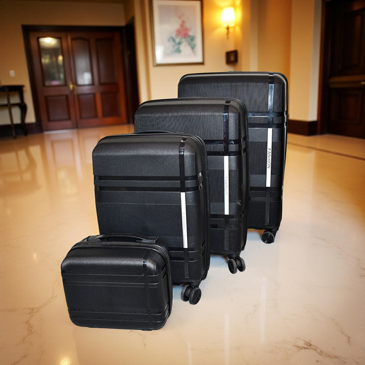 Mix Color Hard-shell Luggage Trolley 4-pc (Set) - Trendex