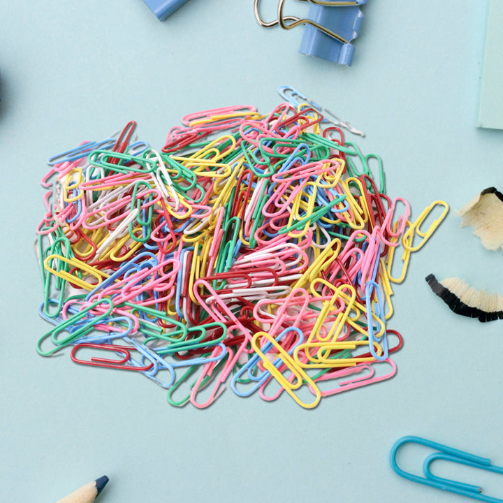 Multicolor-coated Paper Clips Approx (250pc Set) - Trendex