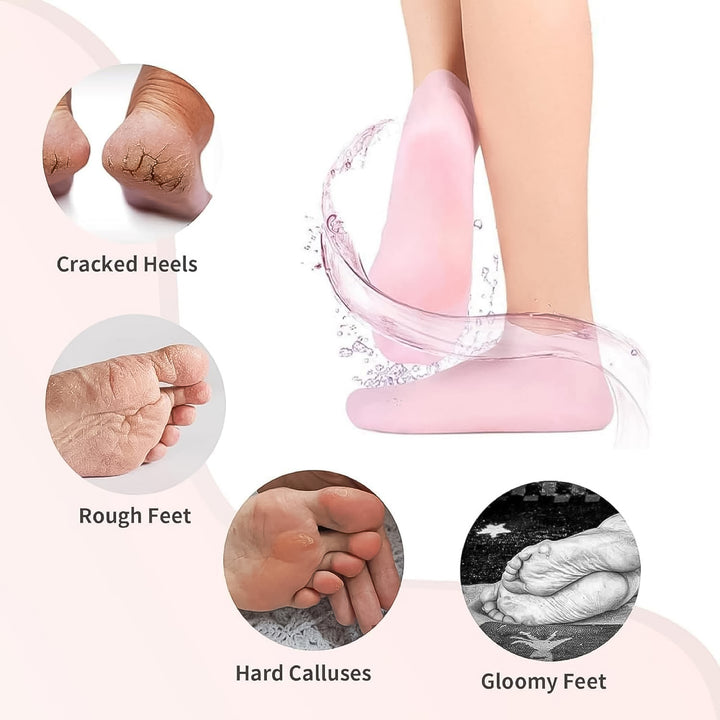 Silicone Moisturizing Socks (1 Pair) - Trendex