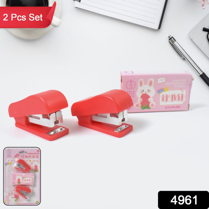 Mini Stapler With Staples  Pin Set (2 Pc) - Trendex