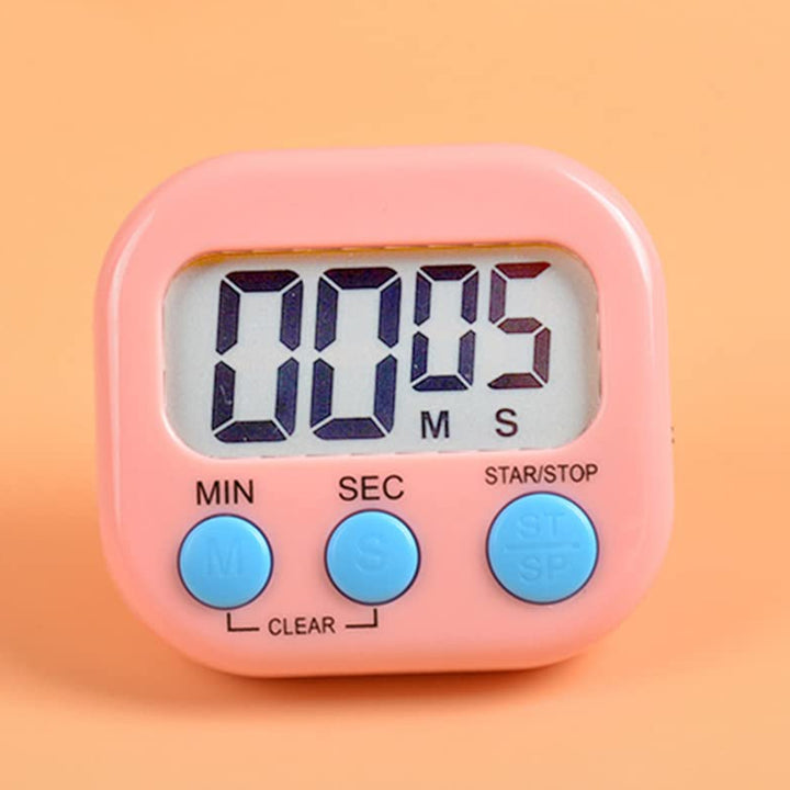 1540 Digital Kitchen Timer Clear Big Digits 0-99 Min For Cooking Office Clock - Trendex