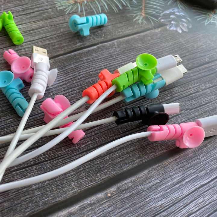 Cable Cord Protector Saver With Suction End (Suction Winder  4 Pcs Set) - Trendex