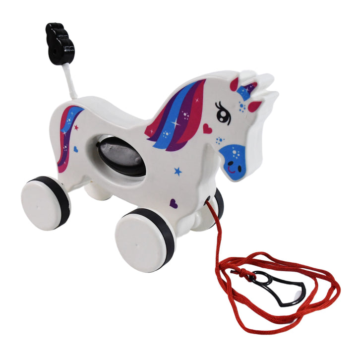 Pull Along Toy Unicorn  Pull String Toys For Babies - Trendex