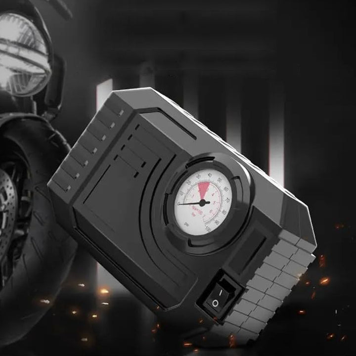 7586 Tire Inflator Portable Air Compressor 12v Small Air Pump For Car Tires Bicycle Balloons Cars Bike Bicycles And Other Inflatables With Led Light (12v) - Trendex