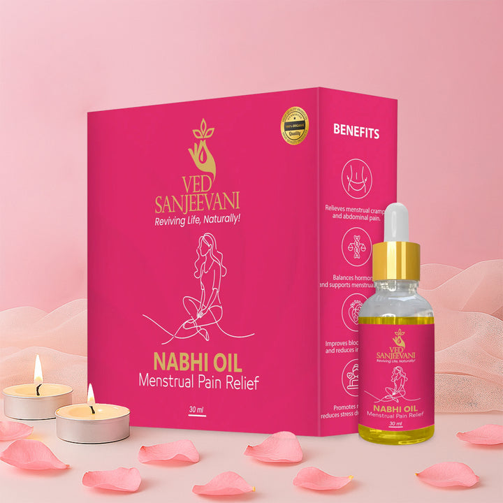 Ved Sanjeevani Nabhi Oil For Menstrual Pain Relief (30ml  1 Pc) - Trendex