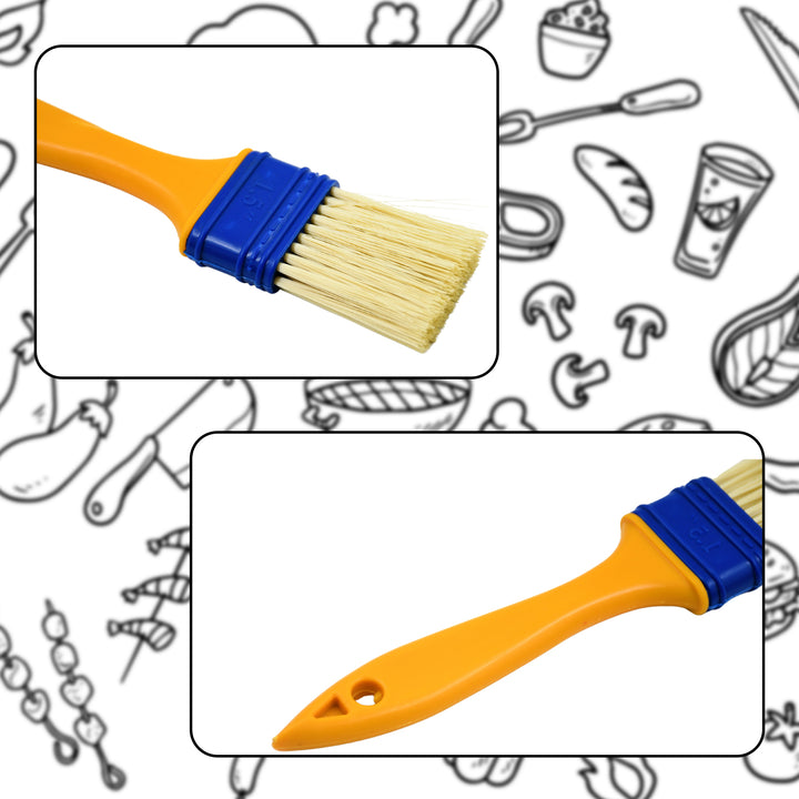8721 Multifunction Basting Brush For Cooking Pastry Brush Baking Food Butter Brush Dusting Brush For Cooking Grease Brush For Baking Dishwasher Safe Grilling  Hairbrush  Corn (2 Pcs Set) - Trendex