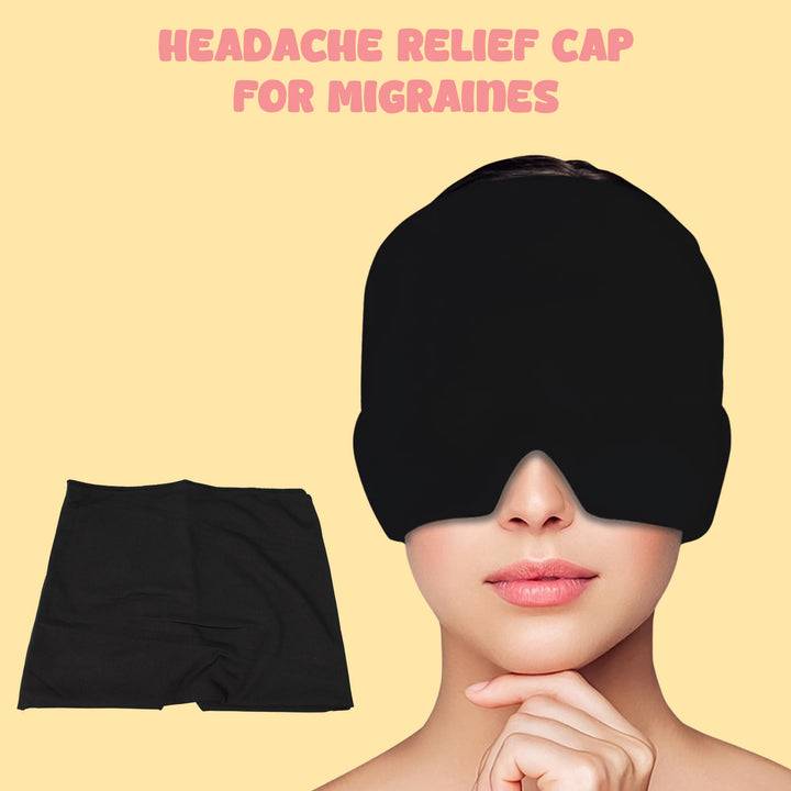 Headache Relief Hat Migraine Cap (1 Pc  Black Color) - Trendex