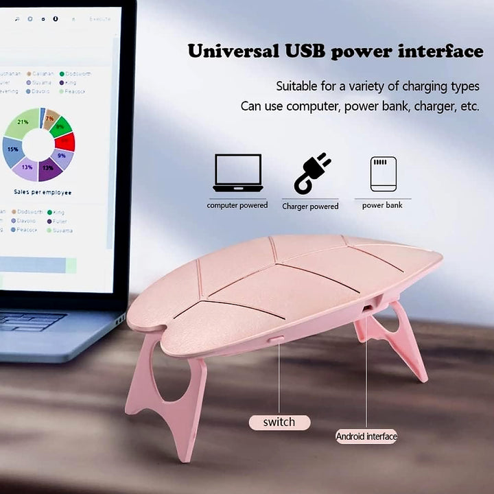 12914 Mini Nail Lamp 6w 6 Led Uv Nail Dryer With Usb Cable For Gel Nail Polish Nail Art Tools For Starters Home Diy Professionals Salon Manicure (1 Pc) - Trendex