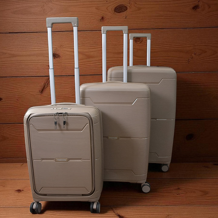 Hard-shell Trolley Luggage Bag (Set Of 3-pice  Mix Color) - Trendex