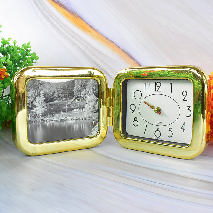 Portable Foldable Desk Clock  Space-saving And Stylish (1 Pc) - Trendex