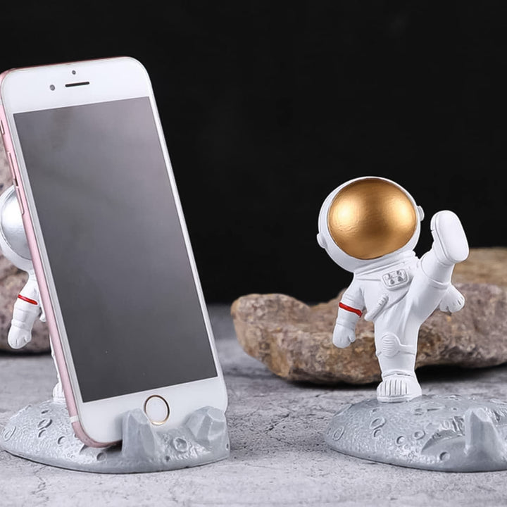 Mobile Holder Astronaut Phone Stand Planet Creative Fun 3d Design (1 Pc) - Trendex