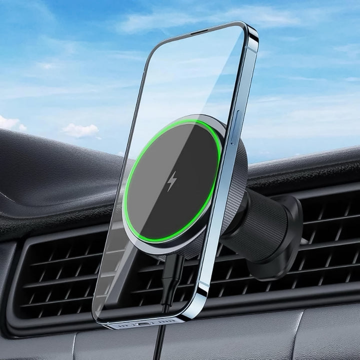 Magnetic Phone Mount Wireless Charger  Music Reactive Lights (1 Set) - Trendex