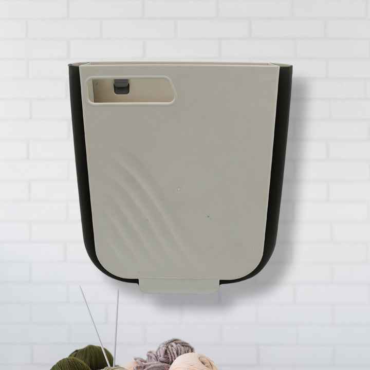 Hanging Trash Can For Kitchen Cabinet Door Small Collapsible Foldable Waste Bins Hanging Trash Holder For Bathroom Bedroom Office Car Portable - Trendex