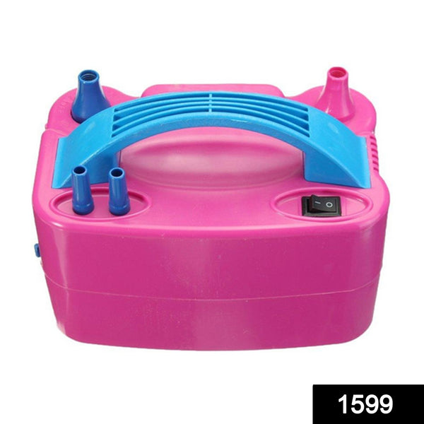 1599 Portable Dual Nozzle Electric Balloon Blower Pump Inflator - Trendex