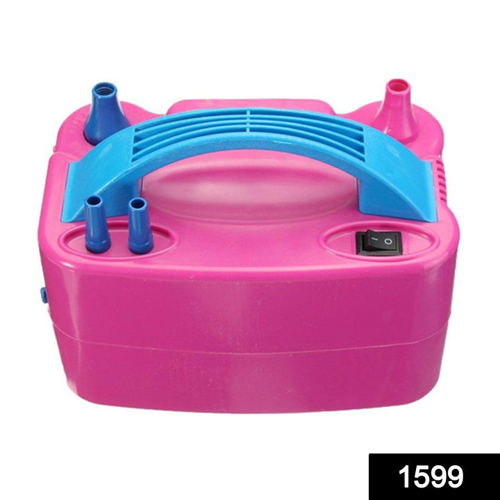1599 Portable Dual Nozzle Electric Balloon Blower Pump Inflator - Trendex