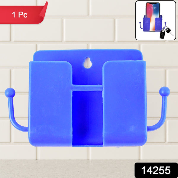 1 Pc Blue Wall Mount Mobile Stand With Hook - Trendex