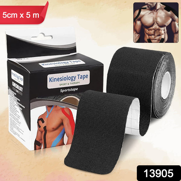 Kinesiology Tape For Physiotherapy Tape For Sports Injury Pain Relief (5 Cm X 5m  1 Pc) - Trendex