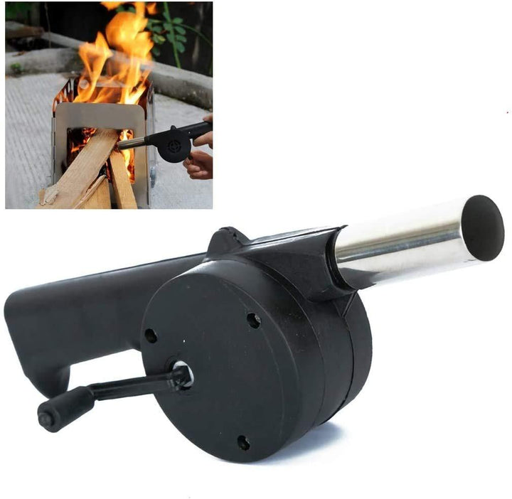 2282 Portable Hand Crank Air Blower Fan For Charcoal Grill Bbq - Trendex