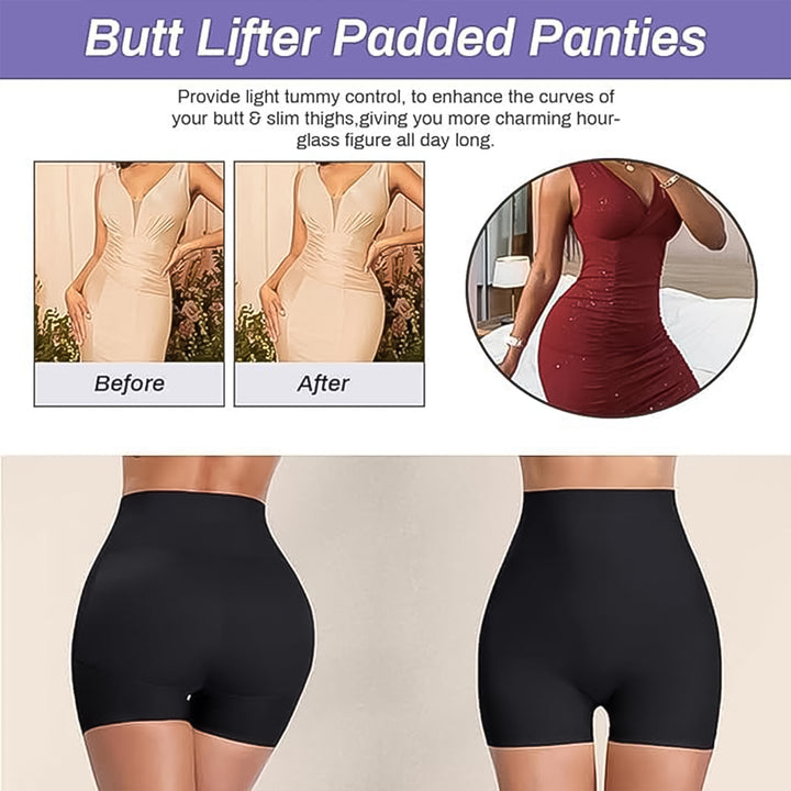 Womens Butt Lifter Padded Underwear Hip Pads Body Shaper Control Knickers Hip Pad (1 Pc  Large) - Trendex