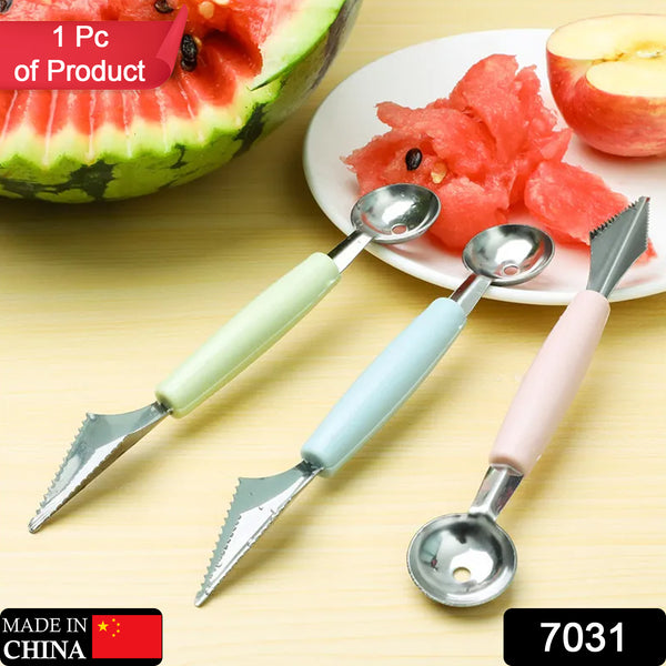 7031 Multifunctional Stainless Steel Fruit Vegetable Pattern Carving Knife Peeler Corer Spherical Dig Ball Scoop Garnishing Dig Ball Spoon Kit. - Trendex
