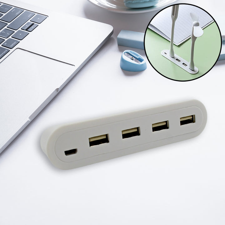 12865 4in1 Hub Is Usb For Pen Drive Mouse Keyboards Camera Mobile Tablet Pc Laptop Tv Study Table Charging Extension Hub Portable (1 Pc) - Trendex