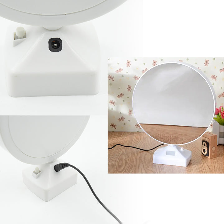 Plastic 2 In 1 Mirror Come Photo Frame With Led Light - Trendex
