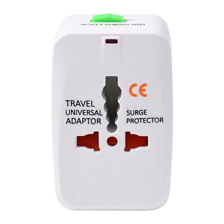 Universal Travel Adapter With Dual Usb Charger Ports - International Multipurpose - Trendex