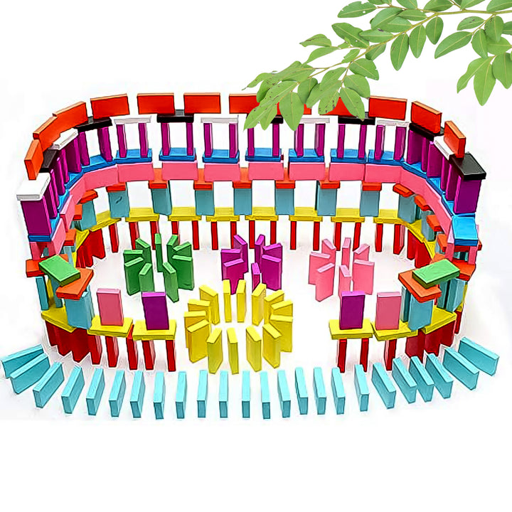 Kids 120 Domino Blocks Dominoes (120 Pcs Set) - Trendex