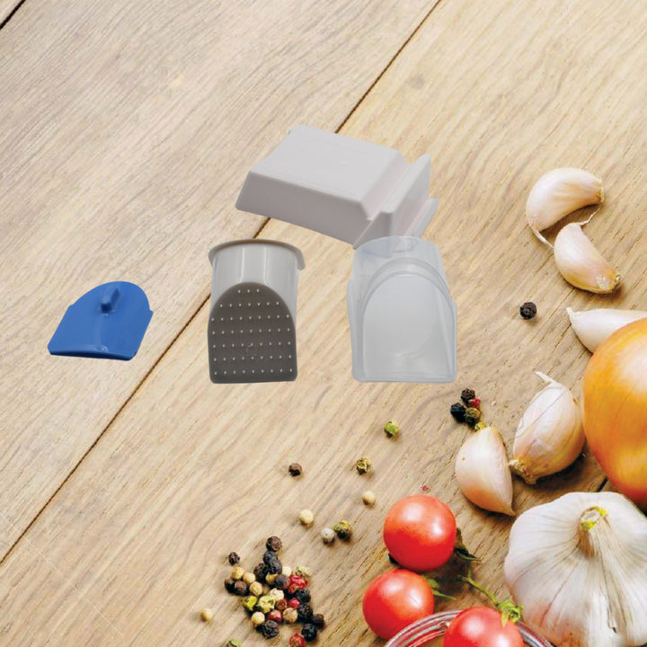 2904  Multi-function Time Saving Vegetable Slicer Cutter + Julienne 5-in-1 Food Vegetable Potato Chopper Garlic Grinder - Trendex
