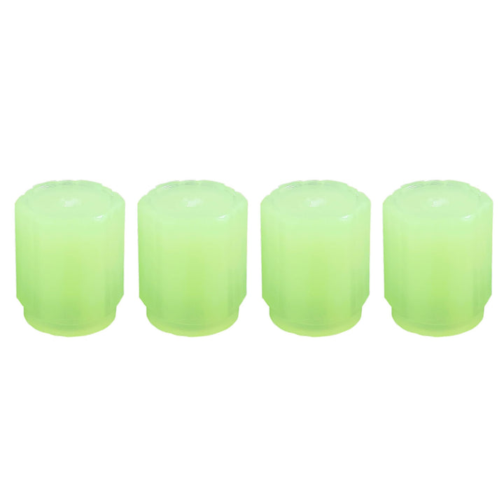 Tyre Valve Caps Luminous Glow Car Tire Valve Cap Covers Vaal Cap (4 Pcs Set) - Trendex