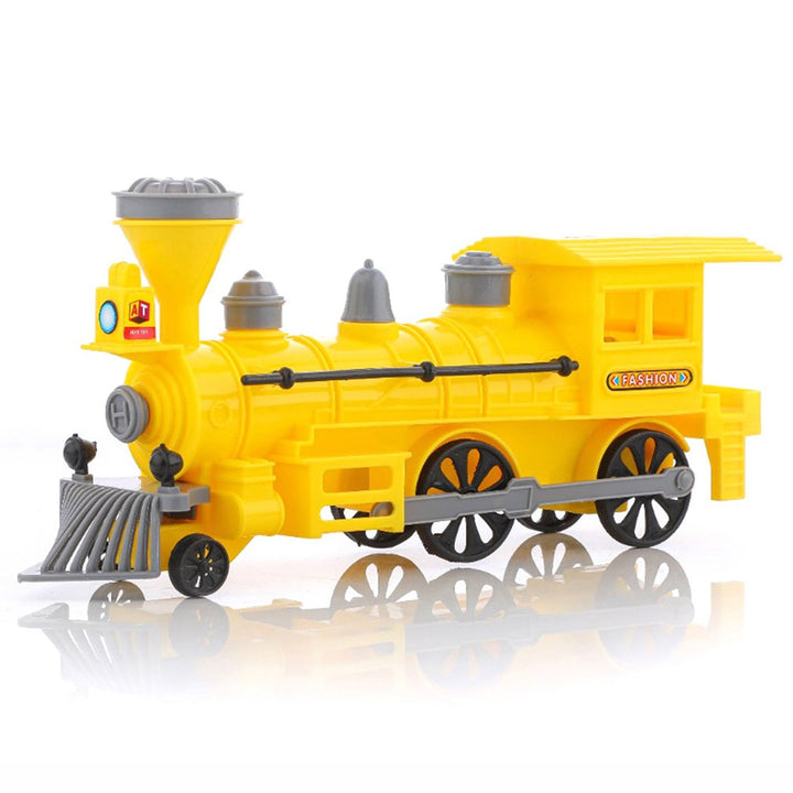 Pull And Go Train With Light Plastic String Pull Back Train (1 Pc  Mix Color) - Trendex