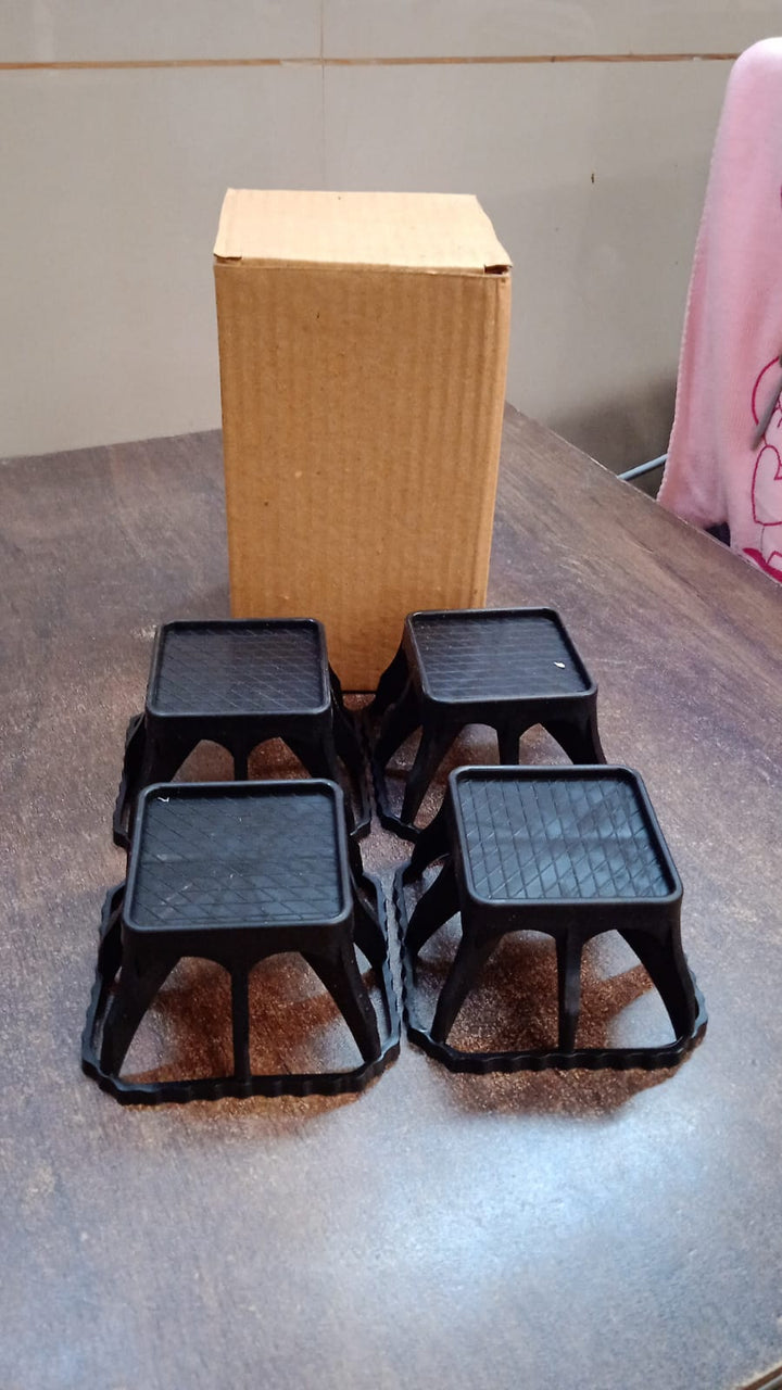 Multi-purpose Plastic Washing Machine Stand (4 Pcs Set) - Trendex
