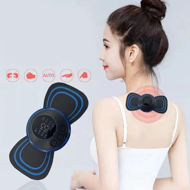 6204 Portable Usb Neck Massager Electric Neck Massager Automatic Massage Enhancer Mini Cervical Massager Ems Lymphatic Drainage Massage With Cable - Trendex