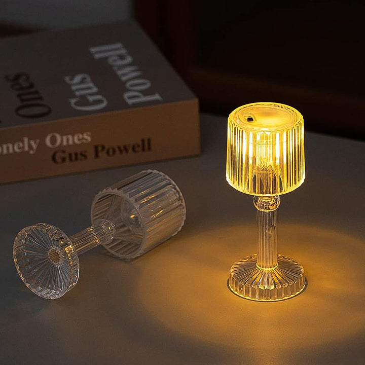 Big Acrylic Led Desk Lamps Table Lamp Portable Crystal (1 Pc  Big) - Trendex