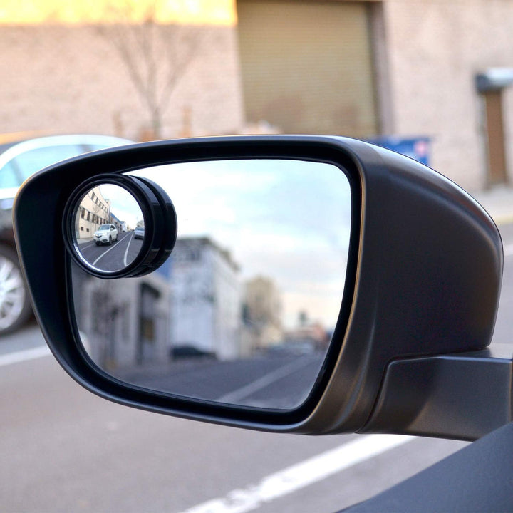 9538 Car Blind Spot Side Mirror Round Hd Glass Blindspot Mirror Convex Rear View Mirrorcar Mirror Accessories Suitable To All Cars Frameless Design (2 Pcs Set) - Trendex