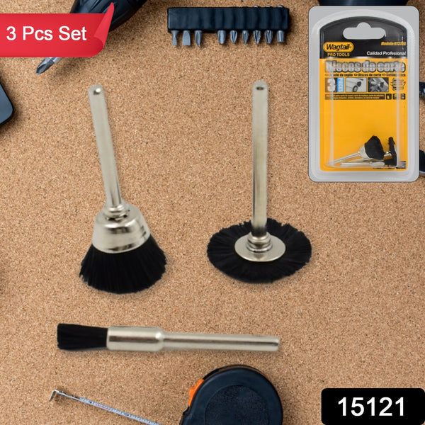 Brass Wire Wheels 3 Pcs Brass Wire Wheels Rust Removal Tool - Trendex