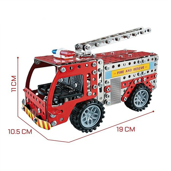 Metal Diy Fire Truck Building Blocks For Kids (Fire Truck  292pcs Of Truck Tool  1 Set) - Trendex
