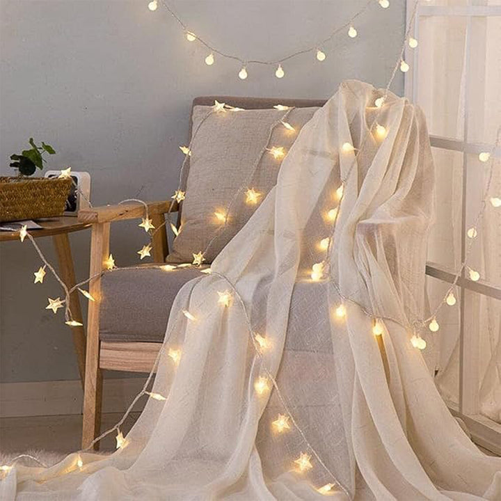 Usb Powered 20 Led Decorative Star String Fairy Lights - Trendex
