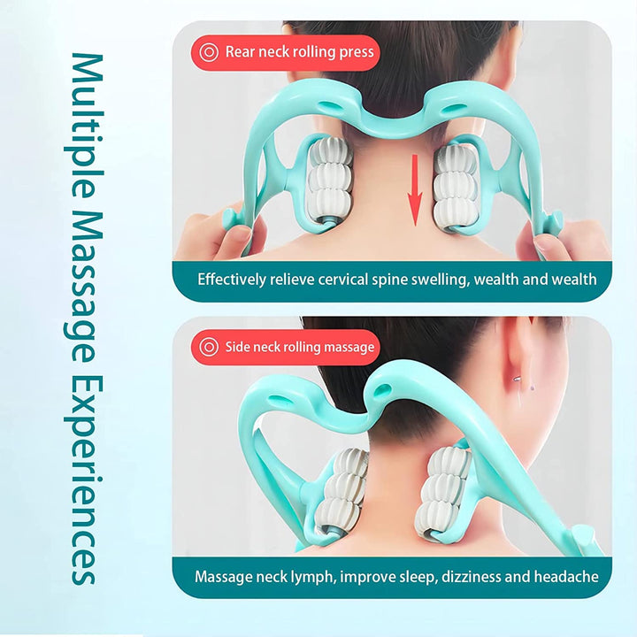 Neck Shoulder Massager Portable Relieving The Back For Men Relieving The Waist Women (1pc) - Trendex