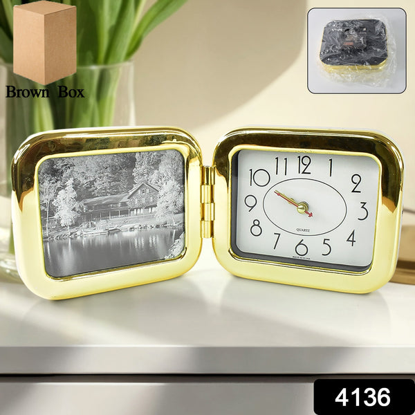 Portable Foldable Desk Clock  Space-saving And Stylish (1 Pc) - Trendex