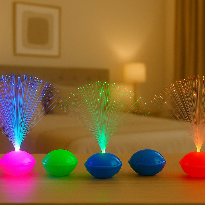 Fiber Optic Led Night Lamps Set (12 Pc) - Trendex