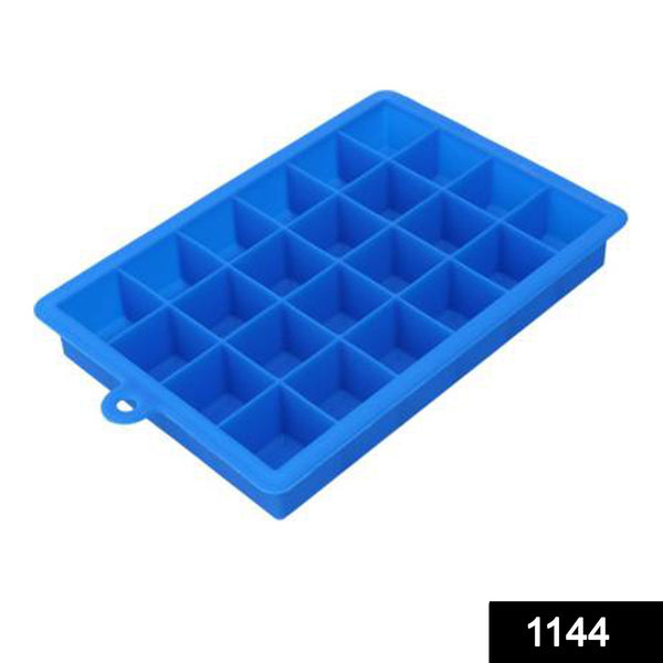 1144  Silicone Ice Cube Trays 24 Cavity Per Ice Tray Multicolour - Trendex