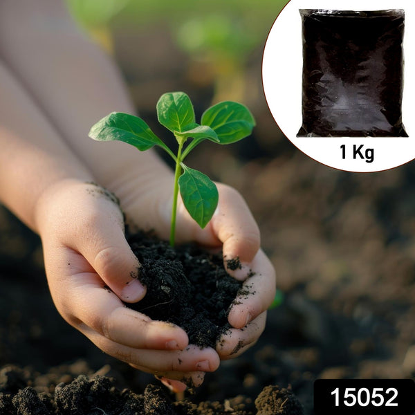 Organic Vermicompost Black Soil For Plants Health Manure (1 Kg Approx) - Trendex
