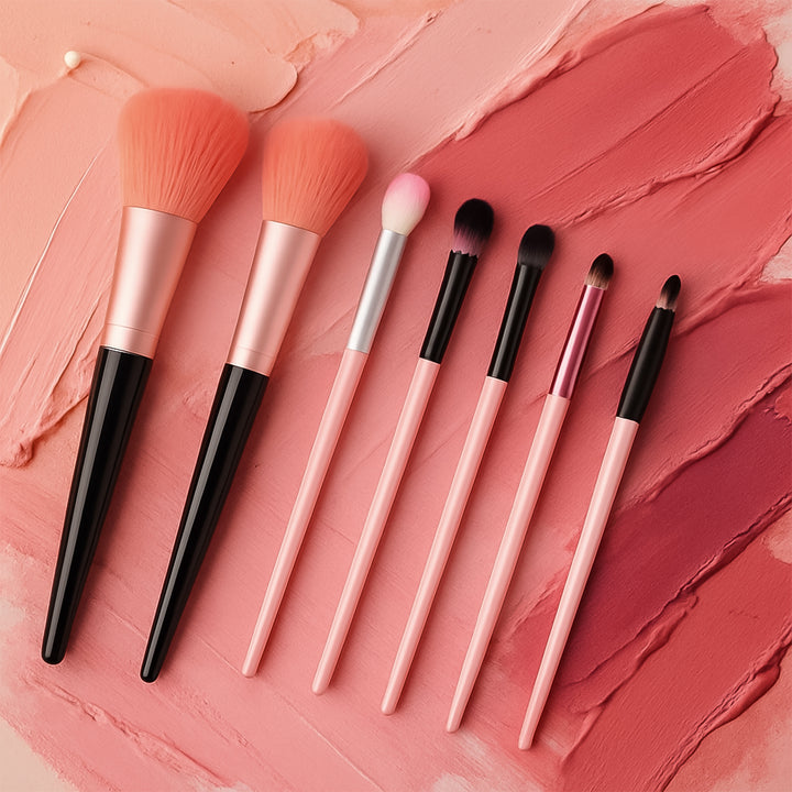 Professional Soft Makeup Brush Set (7 Pc) - Trendex