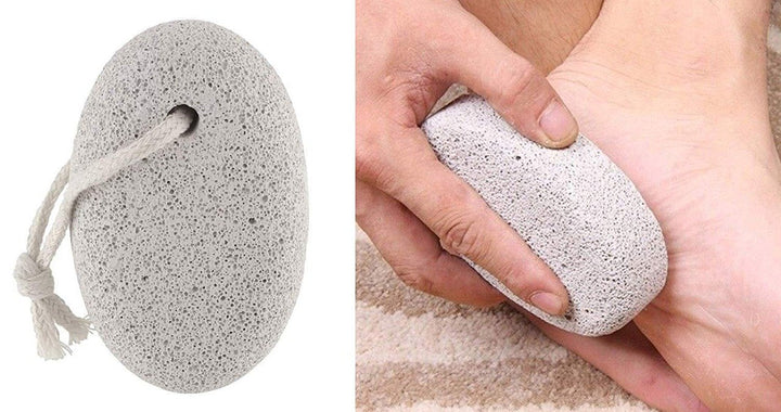 1252 Oval Shape Stone Foot Heel Scrubber For Unisex Foot Scrubber Stone - Trendex