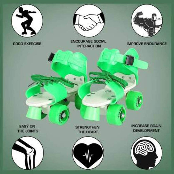7592 Roller Skates For Kids Very Adjustable  Comfortable To Use  Roller Skate Skating  (Pair Of 1) - Trendex