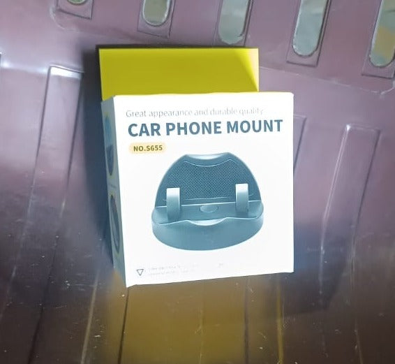 2 In 1 Car Anti-slip Mat Phone Holder Non Slip Sticky Phone Mount Holder (1 Set) - Trendex